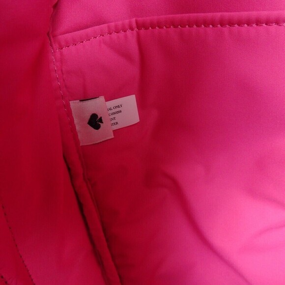 Kate Spade NY Softwear Quilted Nylon Medium Backpack Laptop Bag Black Pink NWT main image 9